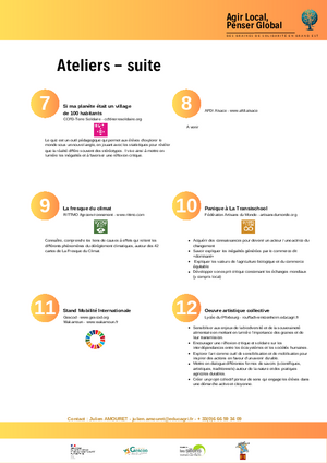 Agir local, penser global - programme