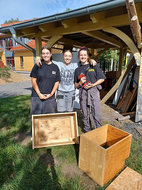 Construction de caisses par les élèves de Rouffach et de Dachsberg