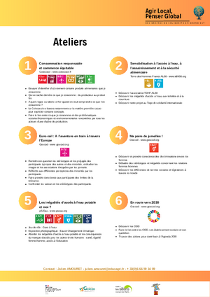 Agir local, penser global - programme