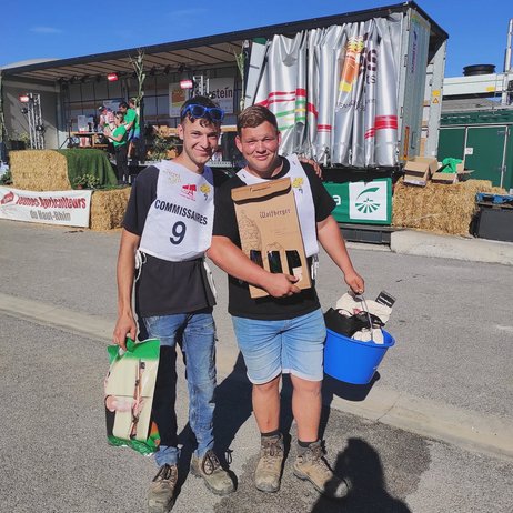 Eliott du CFA au concours de labour